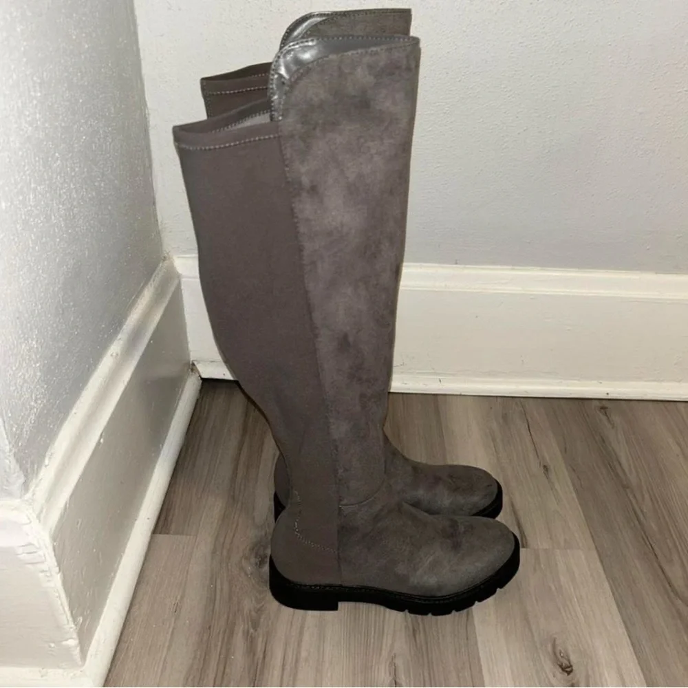 Nine West Gray Over-the-Knee Boots
